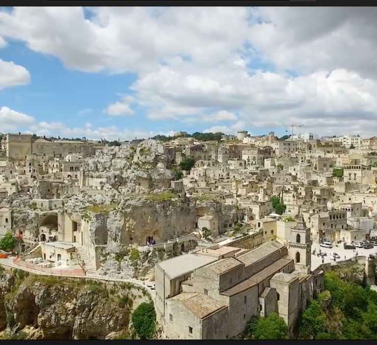 Drone View of Matera