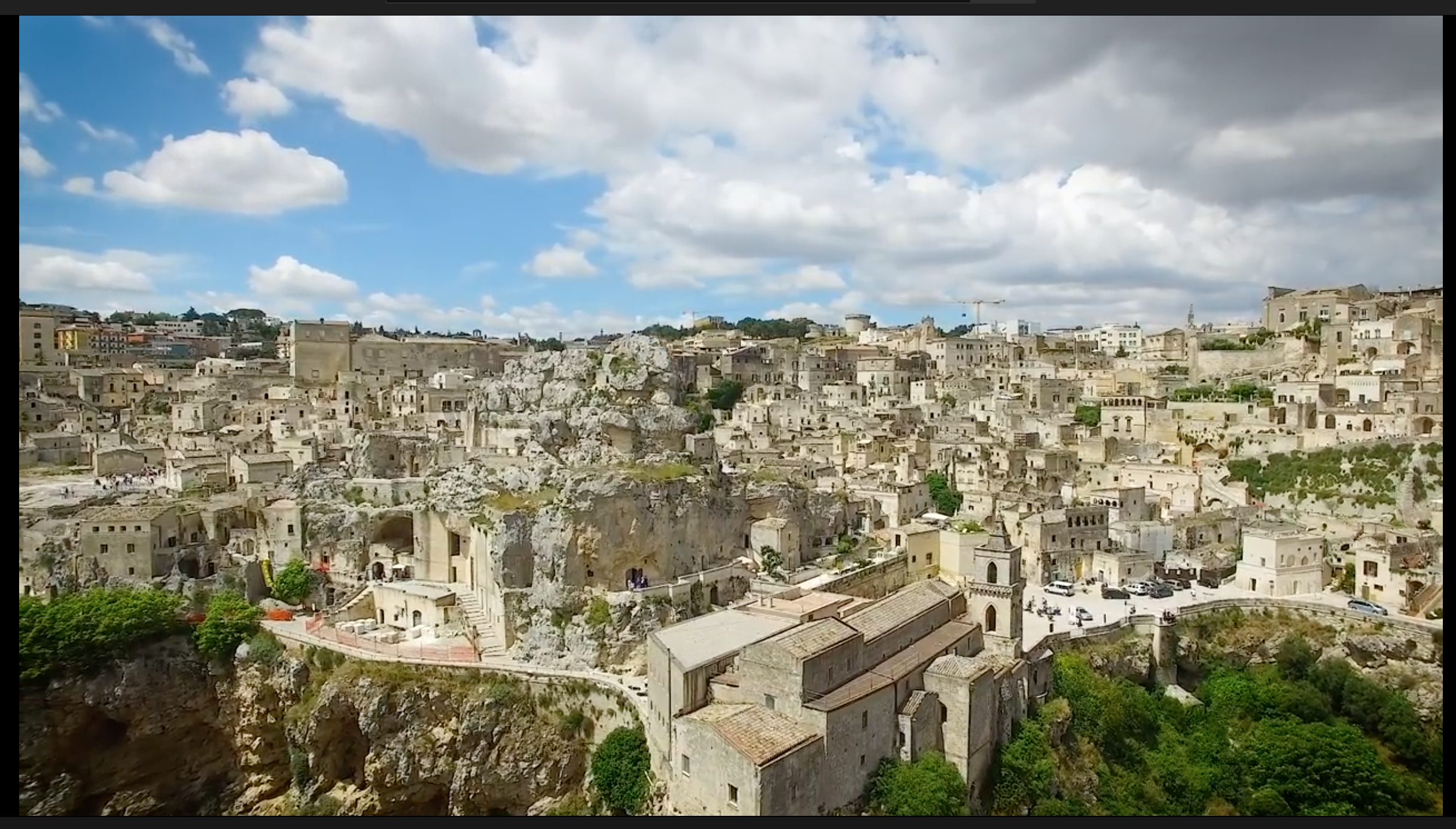 Drone View of Matera